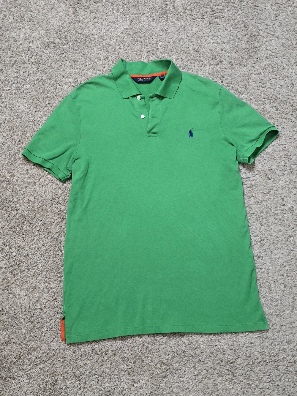 Polo Golf Ralph Lauren Pro Fit Green Short Sleeve Polo Shirt Men's M
